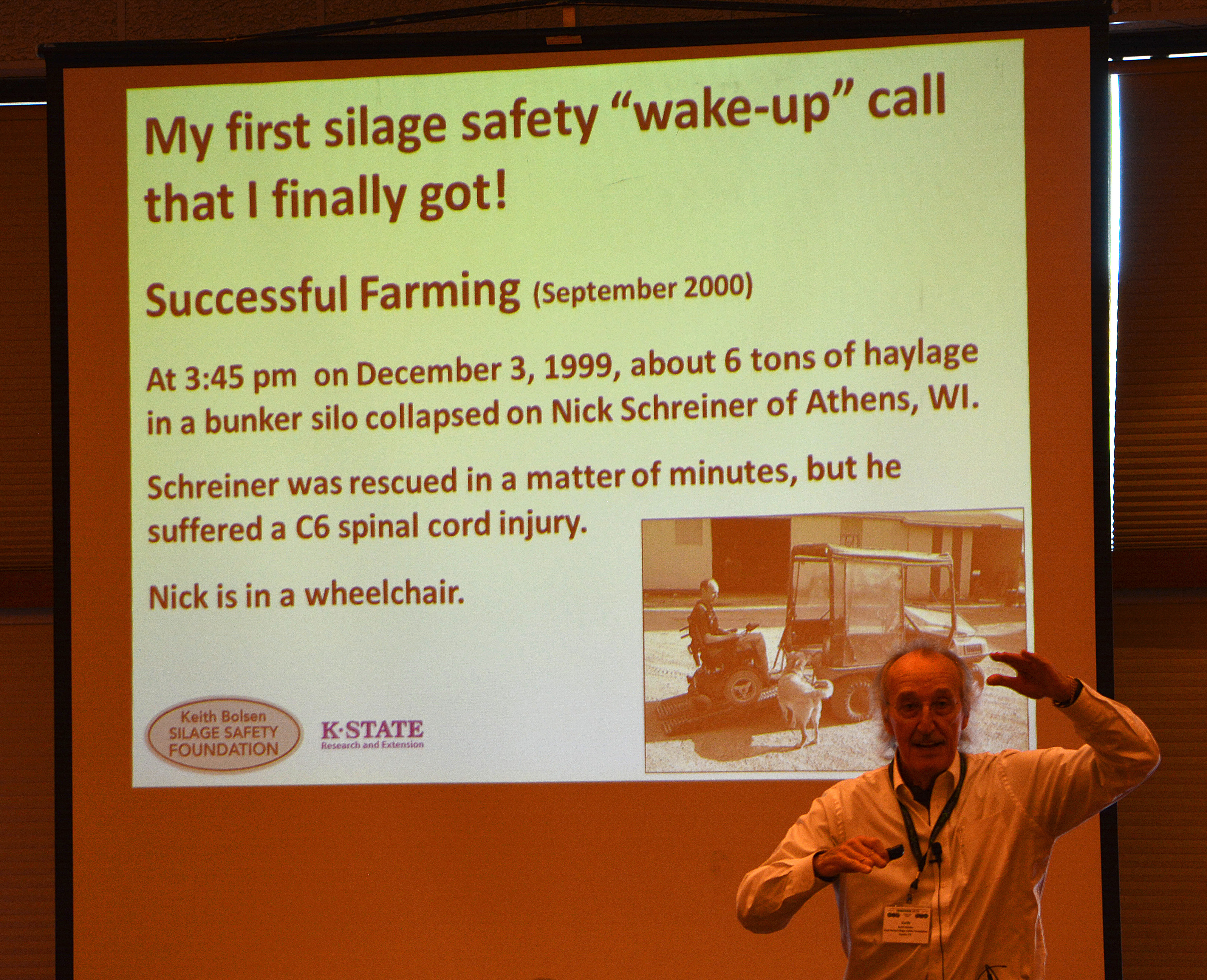 Keith Bolsen at Forage Symposium in Feb.