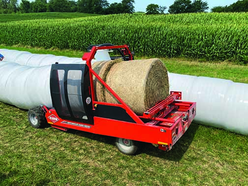 KUHN OWR 6000 inline round bale wrapper